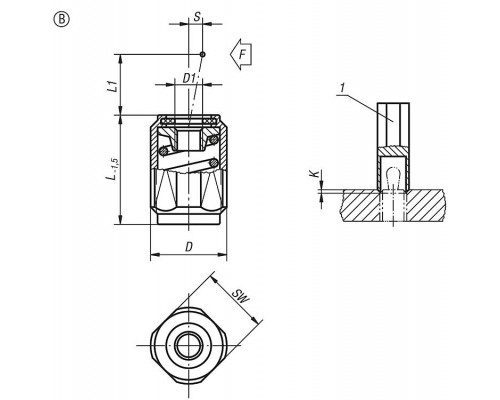 Упоры K0372.1020X12 Kipp