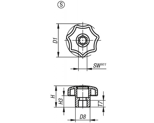 Ручка K0155.405X50 Kipp