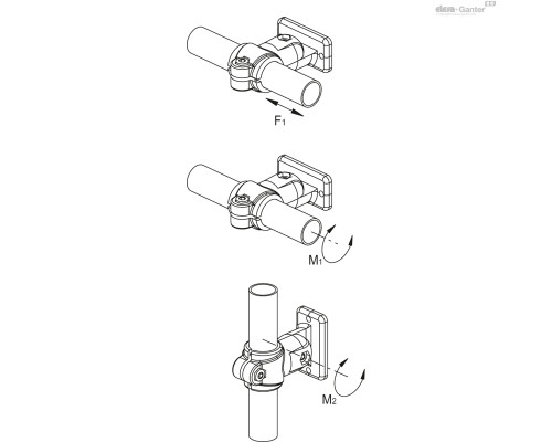 Зажим TCC-TP-PBF-18-T-C9 (600751-C9) ELESA+GANTER