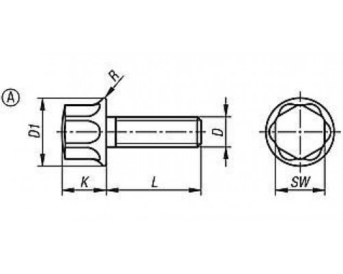 Винты K1492.08X16 Kipp