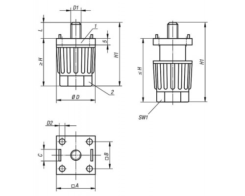 Опоры K0432.401006 Kipp