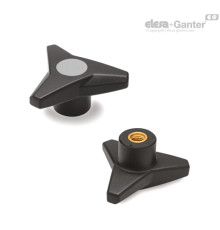 Трёхлепестковая ручка VB.839/80 B-M10-C3 (64675-C3) ELESA+GANTER