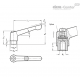 Регулируемая ручка рычажного типа GN 300.2-30-M4-SW ELESA+GANTER
