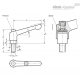 Регулируемая ручка рычажного типа GN 303.2-78-M10-50-SW-G ELESA+GANTER