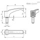 Ручка рычажного типа ERF.44 p-M6x16-C1 (232116-C1) ELESA+GANTER