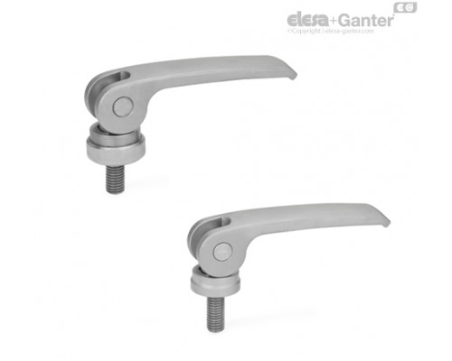 Плоская ручка рычажного типа GN 927.7-63-M6-25-B ELESA+GANTER
