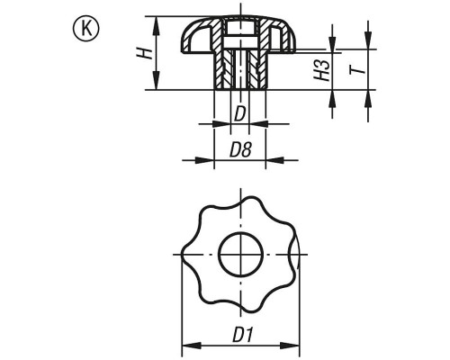 Ручка K0154.208 Kipp