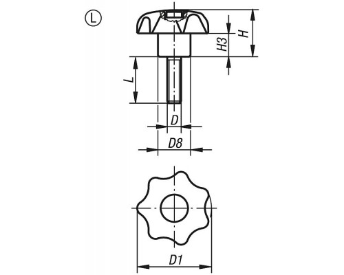 Ручка K0154.208 Kipp