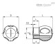 Грибовидная лепестковая ручка EBK.43 B-M8-SOFT-C1 (245103-C1) ELESA+GANTER