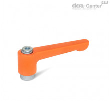 Плоская регулируемая ручка рычажного типа GN 302.2-22-M4-OS ELESA+GANTER