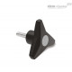 Трёхлепестковая ручка VB.839/63 p-M8x35-C3 (64655-C3) ELESA+GANTER