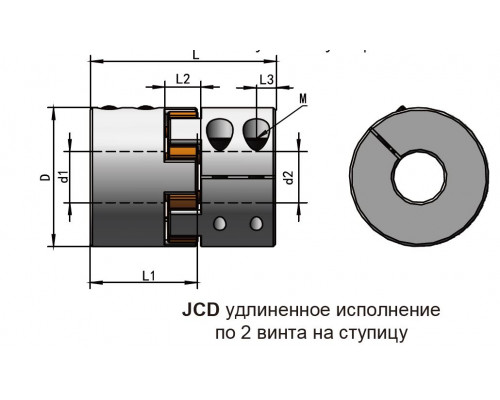 Муфта кулачковая JCD-4578-10-10 SMTECH