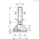Регулируемая опора LS.VA-32-8.5-M10x68 (341626) ELESA+GANTER