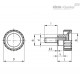 Ручка с рифлением BT.12-SST-p-M3x10 (106338) ELESA+GANTER