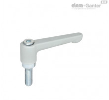 Плоская регулируемая ручка рычажного типа GN 302.2-22-M4-16-SR ELESA+GANTER