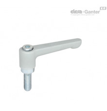 Плоская регулируемая ручка рычажного типа GN 302.2-63-M6-32-SR ELESA+GANTER