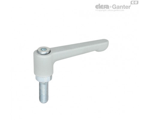 Плоская регулируемая ручка рычажного типа GN 302.2-45-M6-32-SR ELESA+GANTER