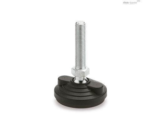 Регулируемая опора LV.F-80-PP-24-AS-SST-M24x98 (393825) ELESA+GANTER