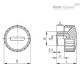 Ручка с рифлением BT.12 AV-B-M4 (7311) ELESA+GANTER
