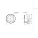 Стекло указателя GN 7440-11-M16x1.5-A-2 ELESA+GANTER