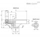 Маховичок цельнолитый VDN.63 FP+I-A10 (73671-10) ELESA+GANTER
