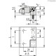 Петля CMDX-AL-RD-50-AN (428371) ELESA+GANTER