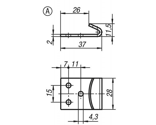 Защелка K0045.2641351 Kipp