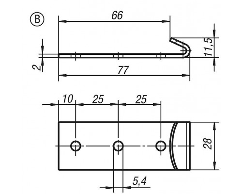 Защелка K0045.2641351 Kipp