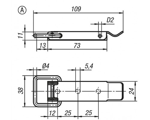 Защелка K0045.2641351 Kipp