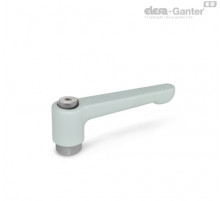 Плоская регулируемая ручка рычажного типа GN 302.1-63-B8-SR ELESA+GANTER