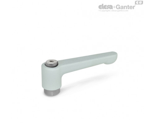 Плоская регулируемая ручка рычажного типа GN 302.1-30-M6-SR ELESA+GANTER