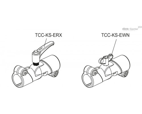 Зажим TCC-AP-AP-18-T-C33 (600701-C33) ELESA+GANTER