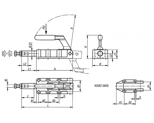 Зажимы K0087.1200 Kipp