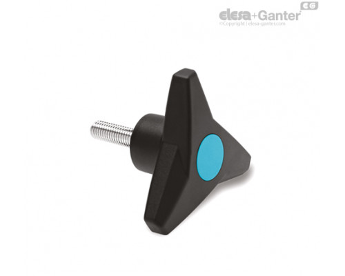 Трёхлепестковая ручка VB.839/63 p-M8x35-C5 (64655-C5) ELESA+GANTER