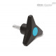 Трёхлепестковая ручка VB.839/63 p-M8x35-C5 (64655-C5) ELESA+GANTER