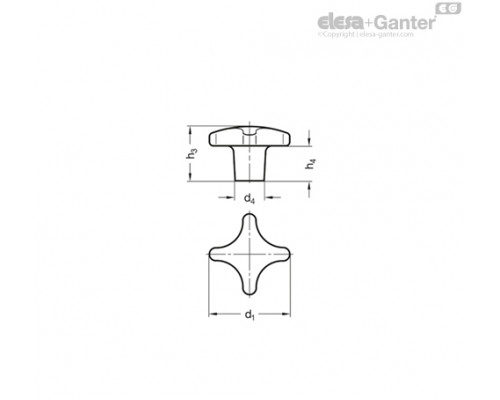 Ручка DIN 6335-GG-32-A ELESA+GANTER