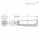 Цилиндрическая ручка I.281/100+x-M14+Gh (22822) ELESA+GANTER