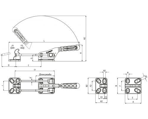 Защелка 341-4-S-L Kukamet
