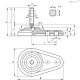 Регулируемая опора LVQ.FO-60-14-AS-SST-M16x108 (536906) ELESA+GANTER