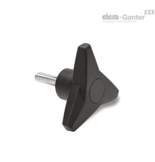 Трёхлепестковая ручка VB.839/63 p-M8x25-SOFT-C9 (64822-C9) ELESA+GANTER
