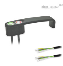 П-образная ручка GN 422-ZD-T2-K-2-SW ELESA+GANTER