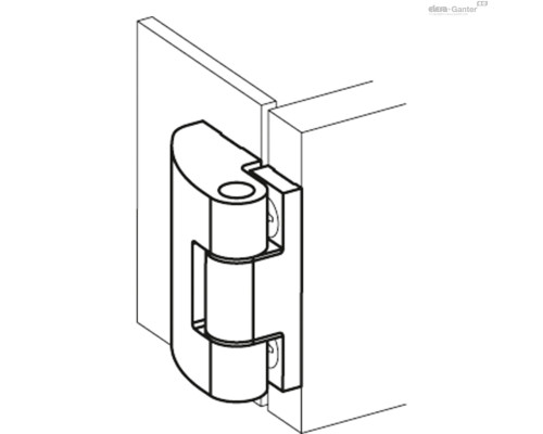 Петля CMDX-AL-PD-50-AN (428361) ELESA+GANTER