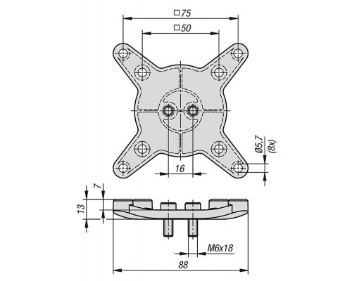 Крепления K1510.3018 Kipp