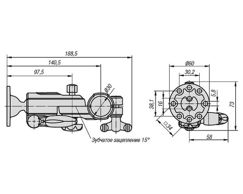 Крепления K1510.3018 Kipp