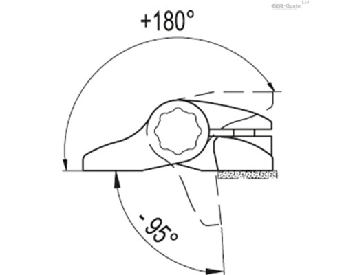 Петля CFU.40 CH-4 (427512) ELESA+GANTER