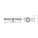 Зажим MSR.60-T13-2000 (440200) ELESA+GANTER