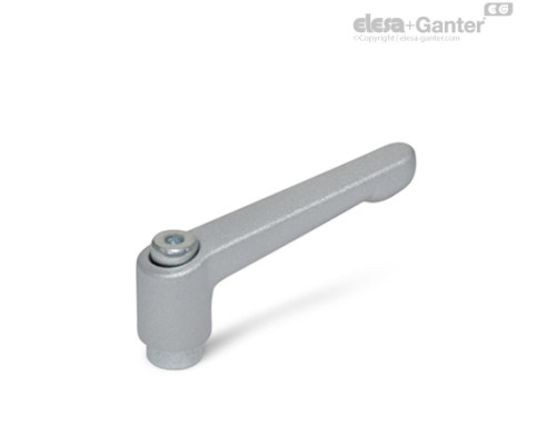 Регулируемая ручка рычажного типа GN 300.2-92-M10-SR ELESA+GANTER Регулируемая ручка рычажного типа GN 300.2-92-M10-SR ELESA+GANTER
