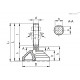 Регулируемая опора LVQ.A-60-14-SST-M20x210 (323917) ELESA+GANTER