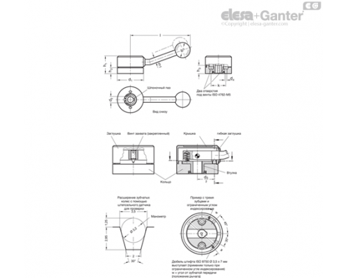 Ручка GN 215-54-K12-A ELESA+GANTER