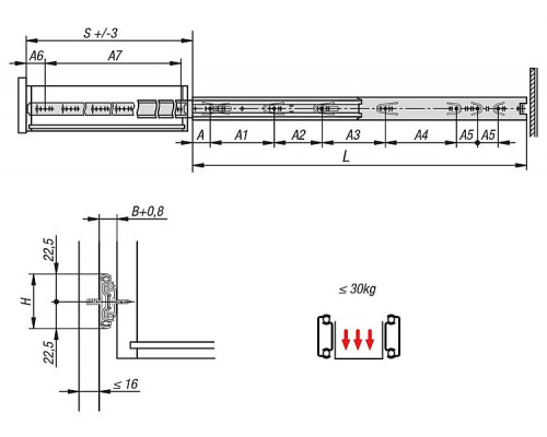 Направляющие K1569.0300 Kipp